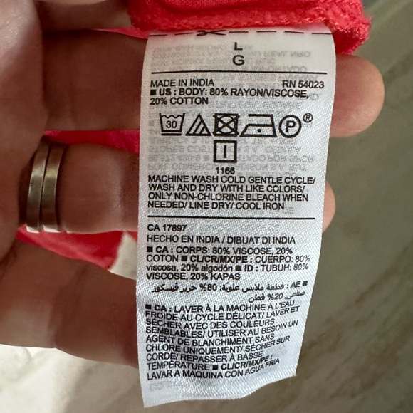 ❤️ NWT Old Navy Women's Tiered Tie-Front Maxi Swing Sundress Dress Red Lory SZ L - Picture 5 of 16